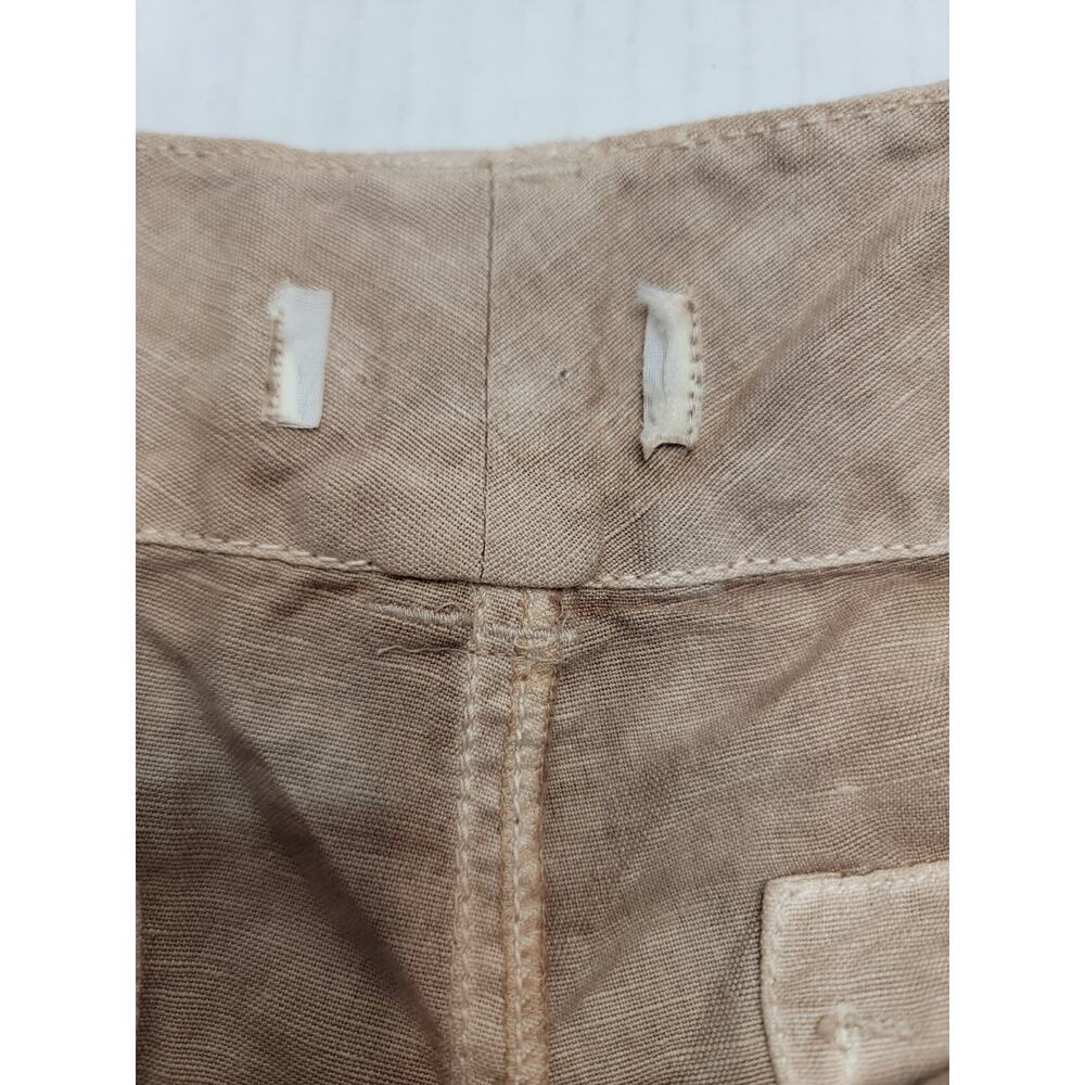 Sundance Pants Womens 6 Organia Lace Panel Linen Blend Relaxed Straight Bohemian - Picture 5 of 8